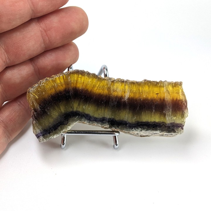 Tranche de Fluorite, Namibie, 7,8 cm