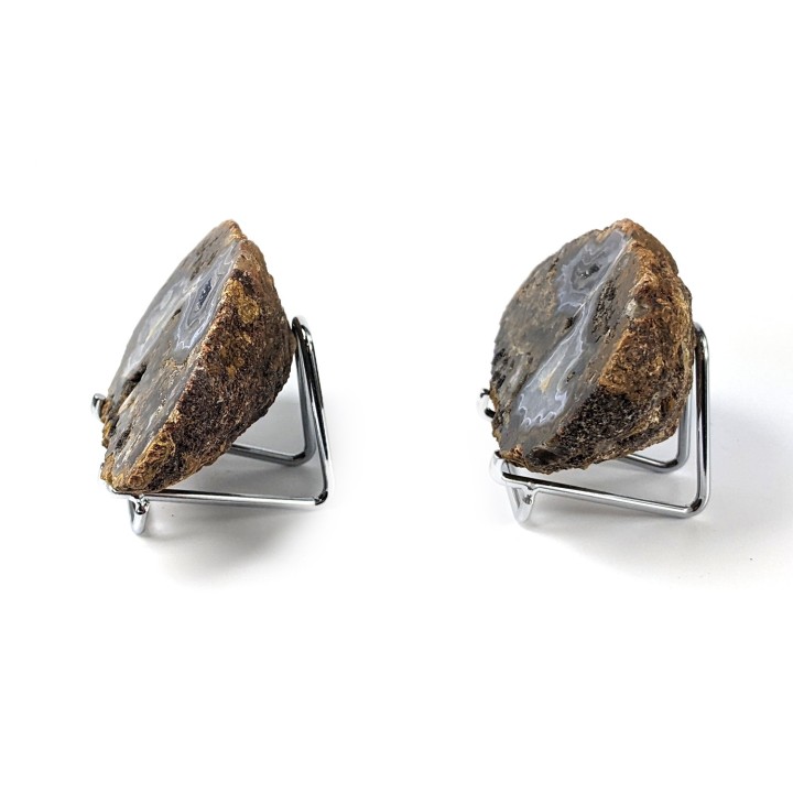 Paire de tranches d'agate, Turquie, 212 grammes