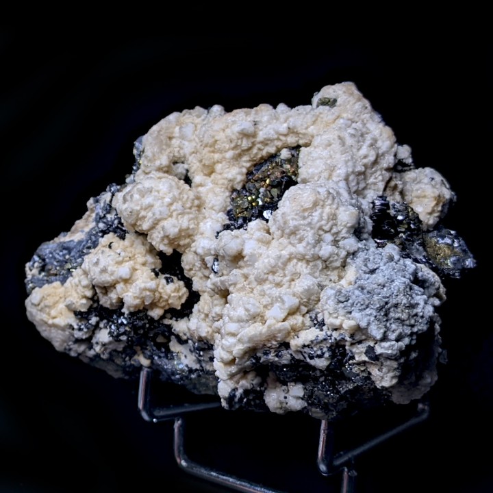 Pyrite, rhodochrosite, sphalérite, Trepca, 435 grammes
