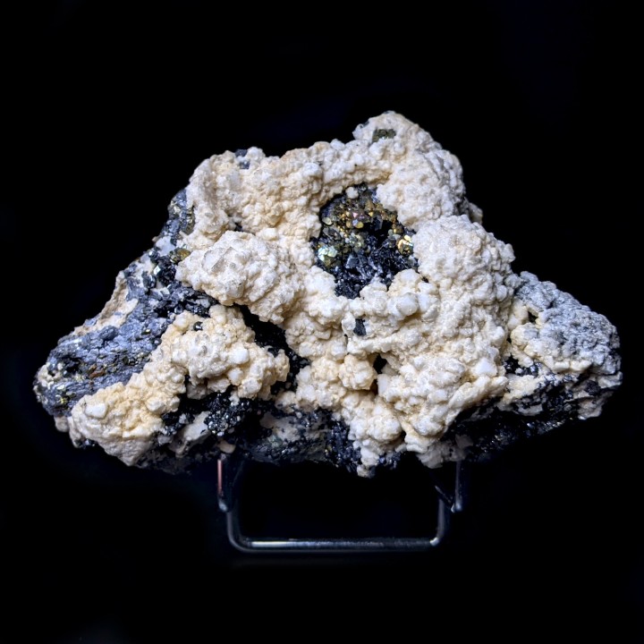 Pyrite, rhodochrosite, sphalérite, Trepca, 435 grammes