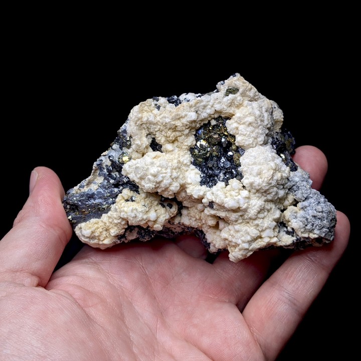 Pyrite, rhodochrosite, sphalérite, Trepca, 435 grammes