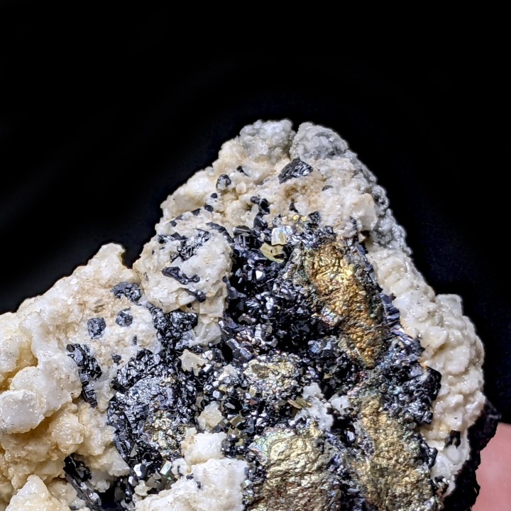 Pyrite, rhodochrosite, sphalérite, Trepca, 435 grammes