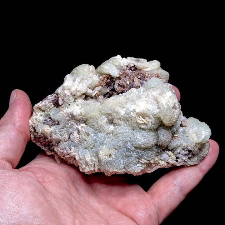 Prehnite, quartz, Djebel Melh, Morocco, 368 grams