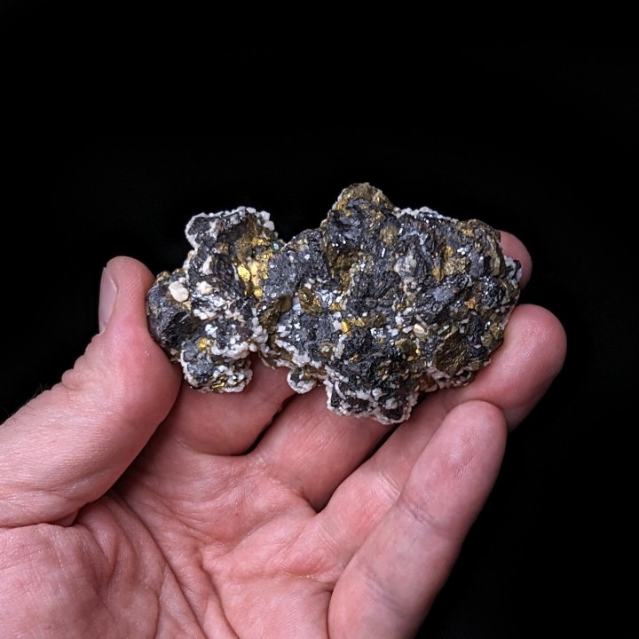 Sphalérite, chalcopyrite, Baia Sprie, Roumanie, 7,2 cm