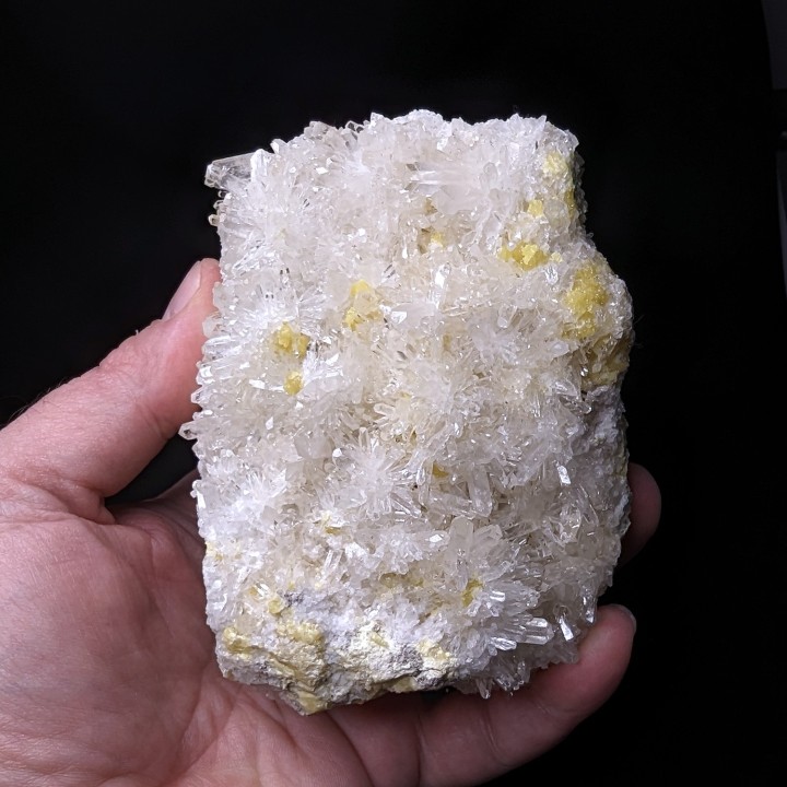 Soufre, célestite, Machow, Pologne, 577 grammes