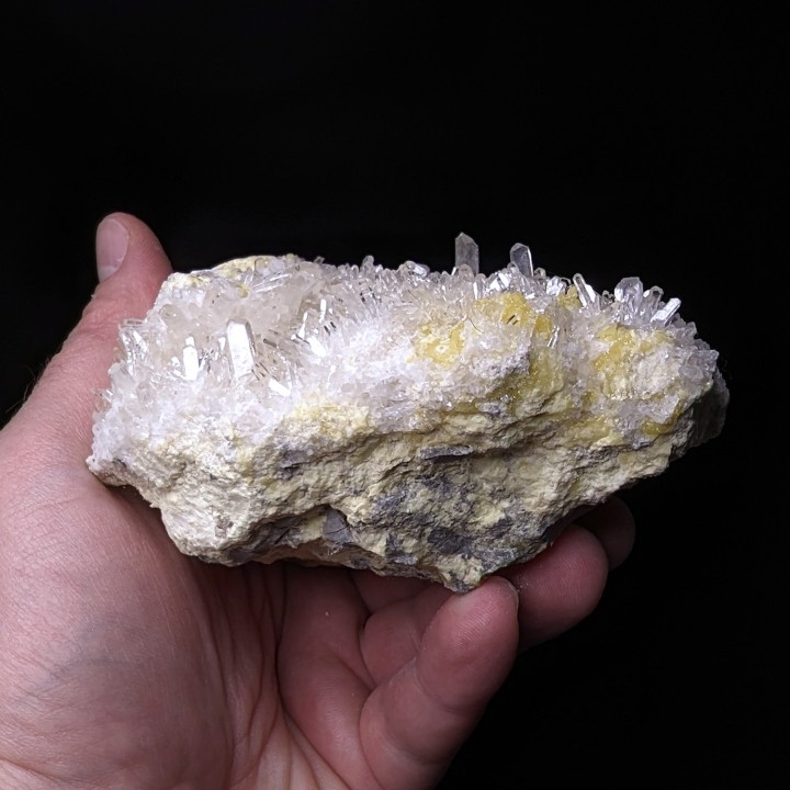 Soufre, célestite, Machow, Pologne, 577 grammes