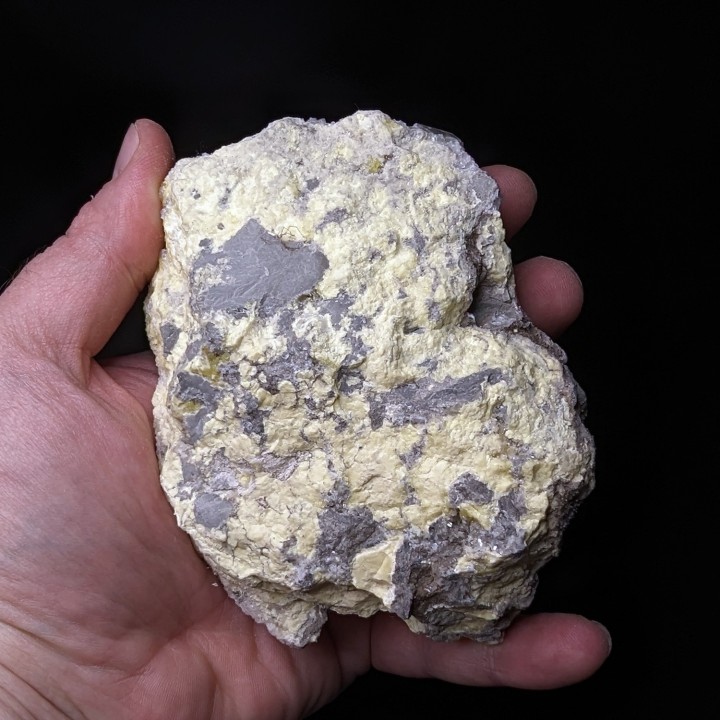 Sulfur, celestite, Machow, Poland, 577 grams