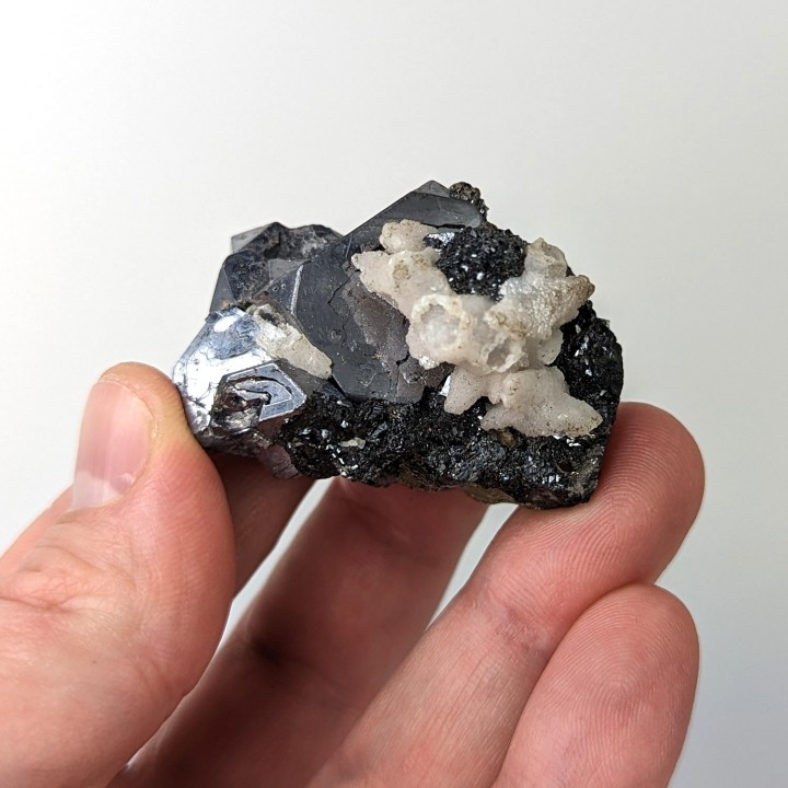 Galena, calcite, Madan, Bulgaria, 97 grams