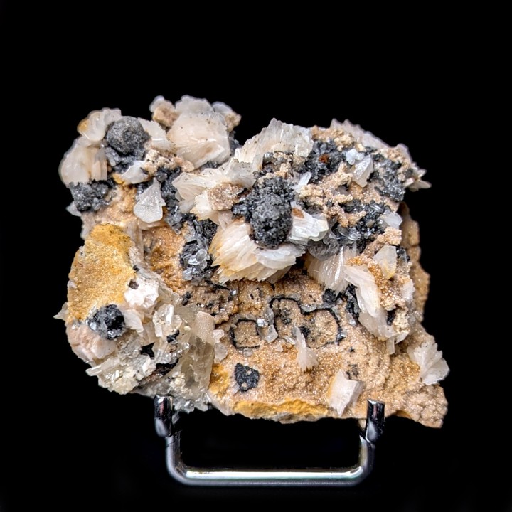 Cerussite, barite, Mibladen, Morocco, 104 grams