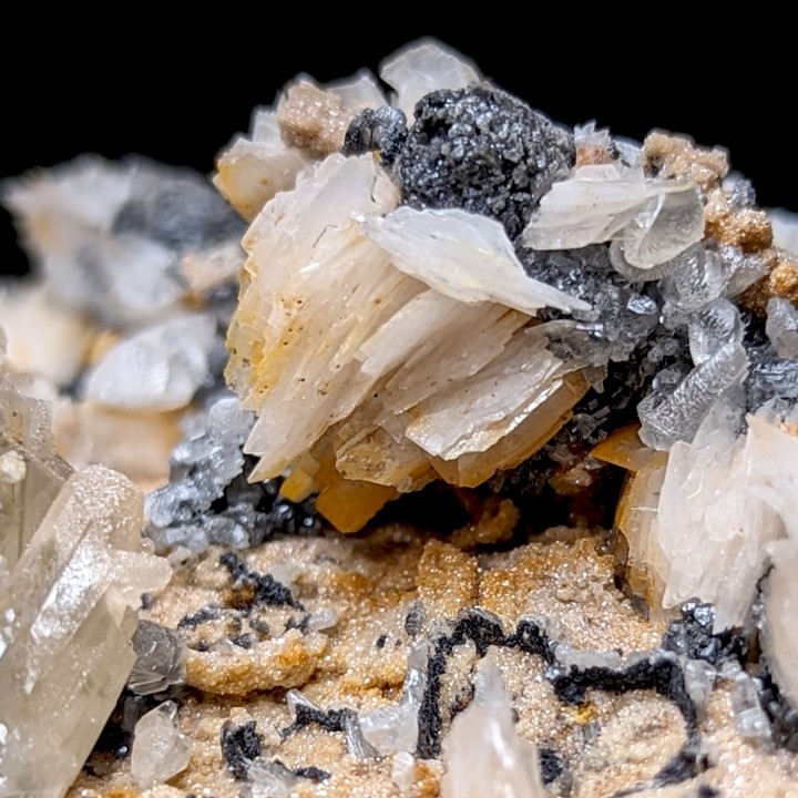 Cerussite, barite, Mibladen, Morocco, 104 grams