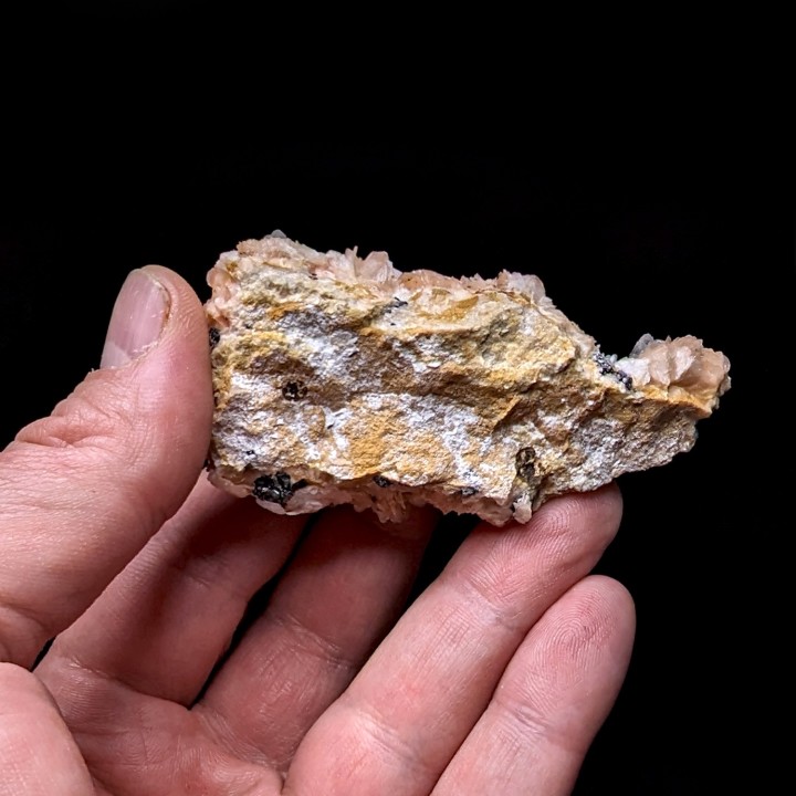 Cérusite, baryte, Mibladen, Maroc, 7,5 cm