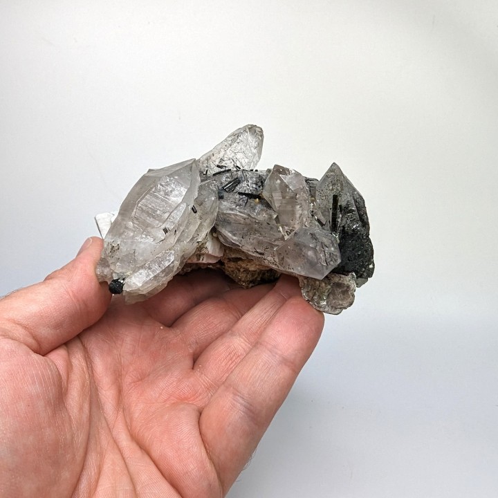Quartz, tourmaline, Skardu, Pakistan, 292 grams
