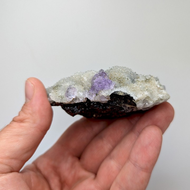 Fluorite, quartz, Dalnegorsk, Russie, 180 grammes