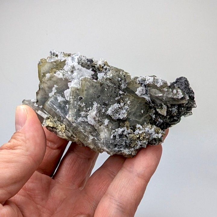 Baryte, pyrite, Oumjrane, Maroc, 287 grammes