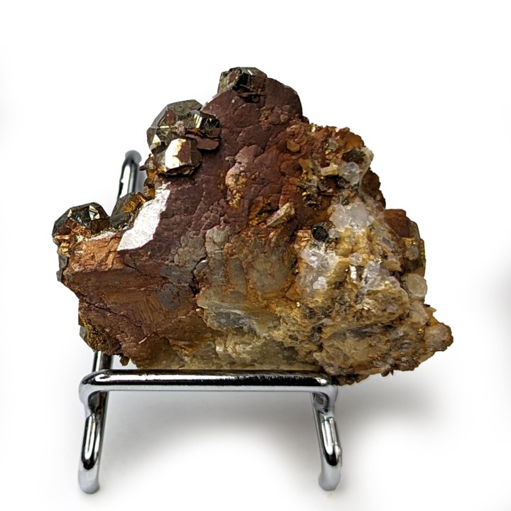 Pyrite, sidérite, Mine de Mésage, France, 4,5 cm