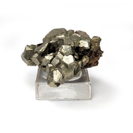 Pyrite, siderite, Mésage Mine, France, 4.4 cm