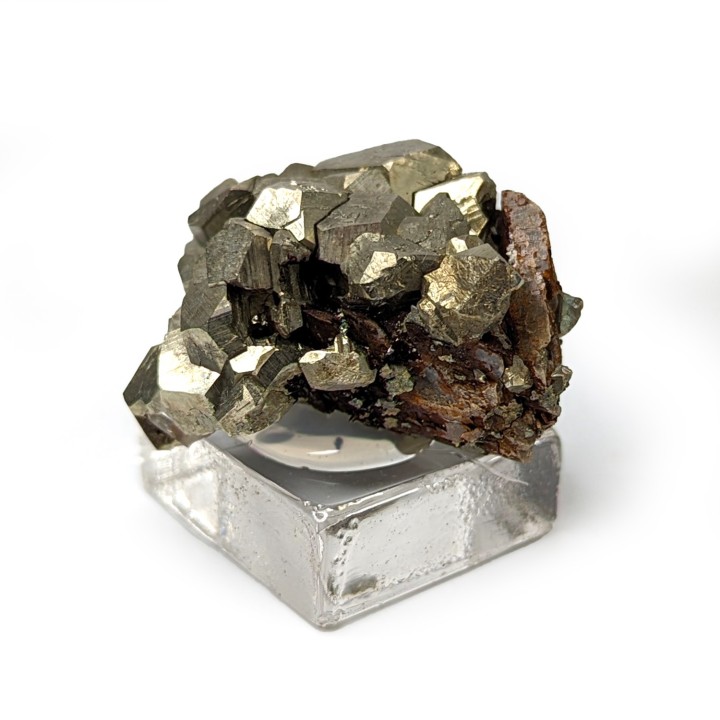 Pyrite, sidérite, Mine de Mésage, France, 4,4 cm