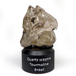 Quartz, Tourmaline, Brésil, 93 grammes