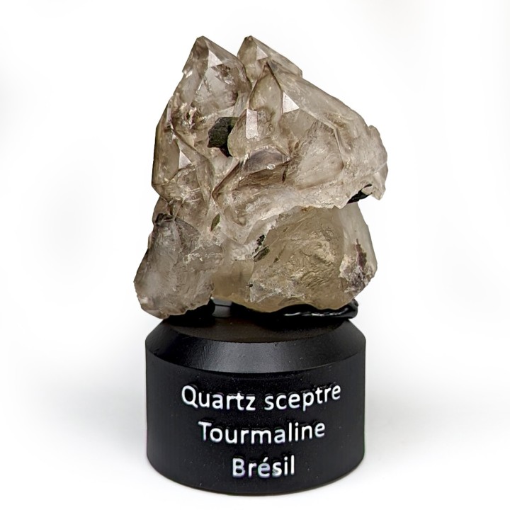 Quartz, Tourmaline, Brésil, 93 grammes