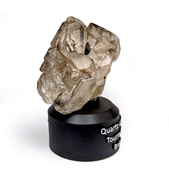 Quartz, Tourmaline, Brésil, 93 grammes