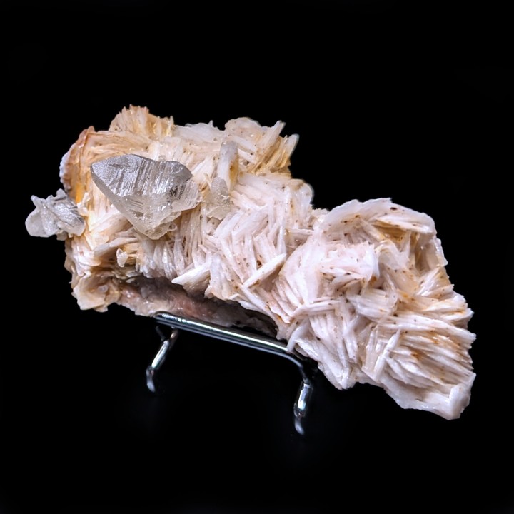 Cérusite maclée, baryte, Mibladen, Maroc, 8 cm
