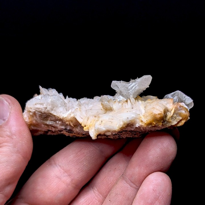 Cérusite maclée, baryte, Mibladen, Maroc, 8 cm
