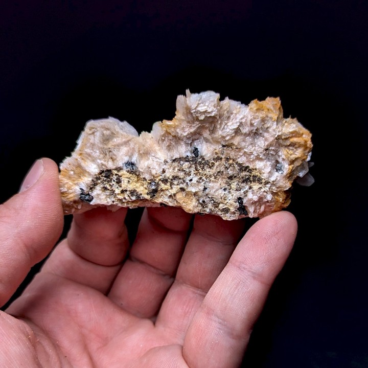 Cérusite maclée, baryte, Mibladen, Maroc, 8 cm