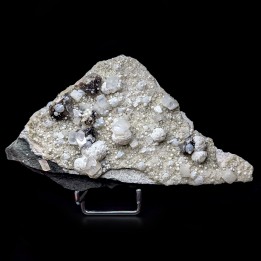 Prehnite, calcite, Pohna, Inde, 409 grammes