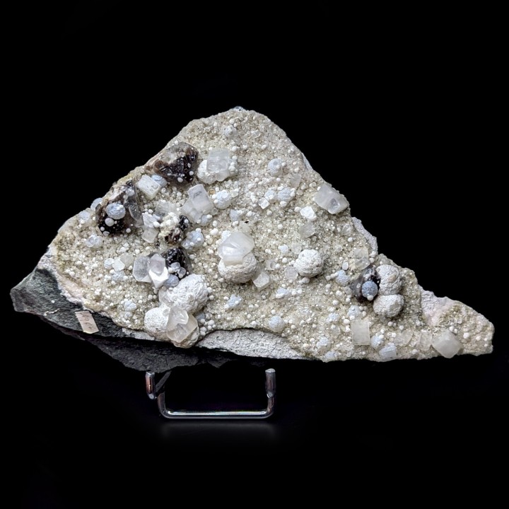 Prehnite, calcite, Pohna, Inde, 409 grammes