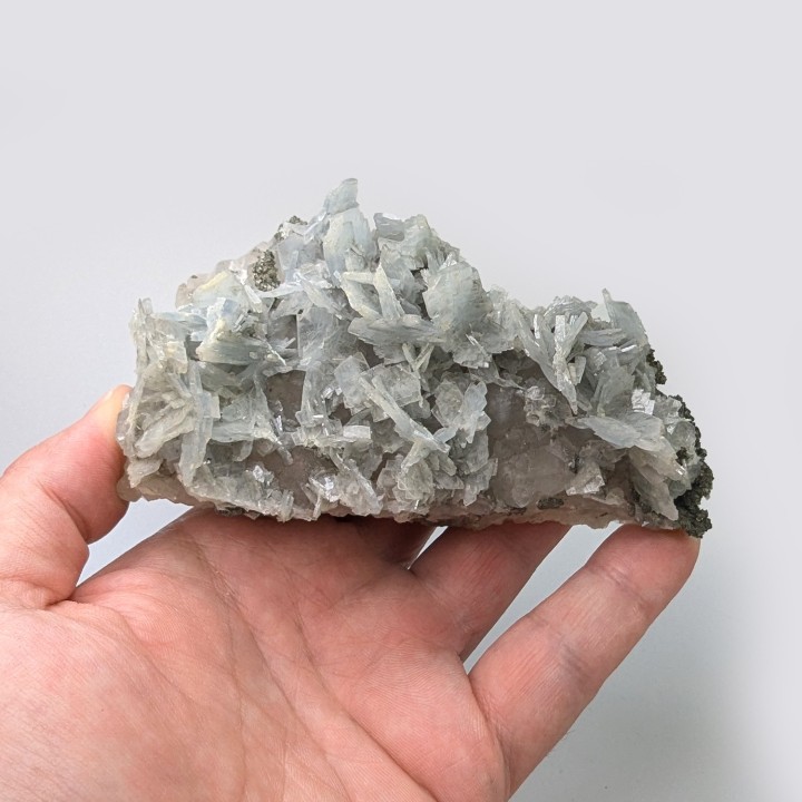Baryte, pyrite, Oumjrane, Morocco, 284 grams
