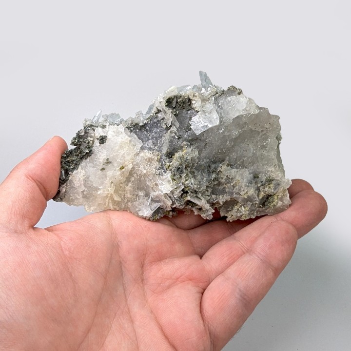 Baryte, pyrite, Oumjrane, Morocco, 284 grams