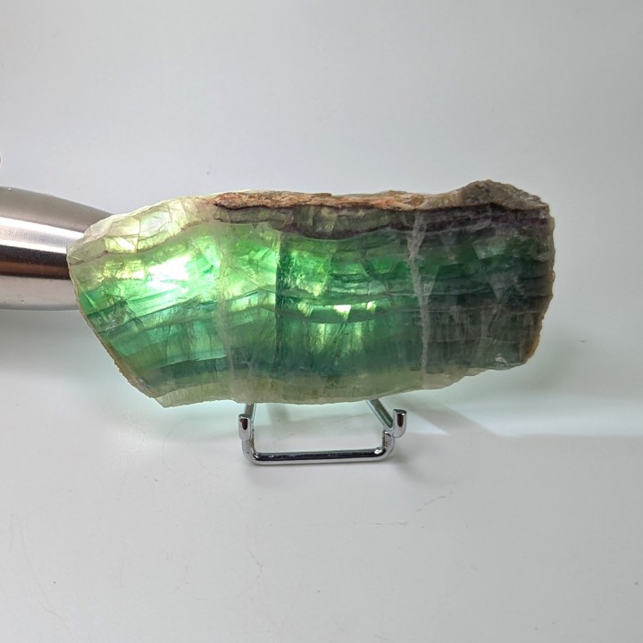 Tranche de Fluorite, Voltennes, France, 9,5 cm