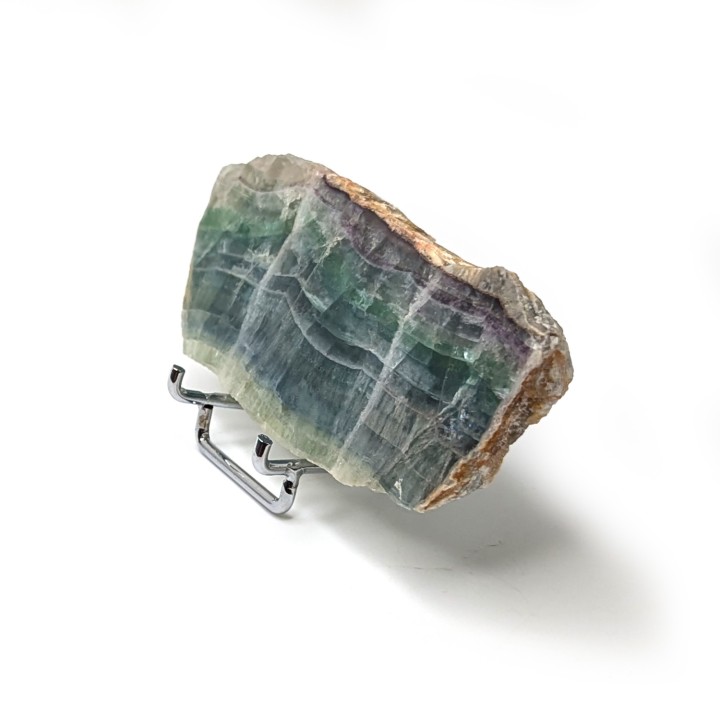 Tranche de Fluorite, Voltennes, France, 9,5 cm