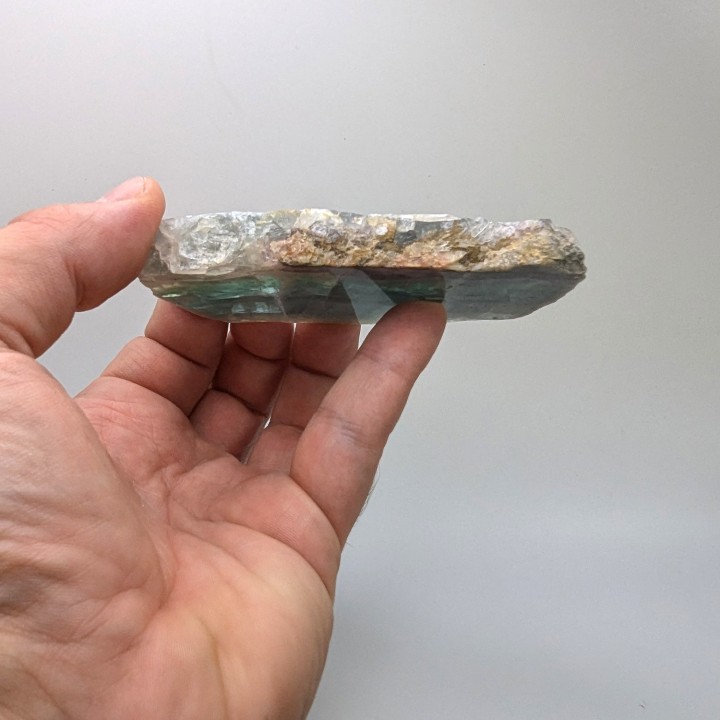 Slice of Fluorite, Voltennes, France, 9.5 cm