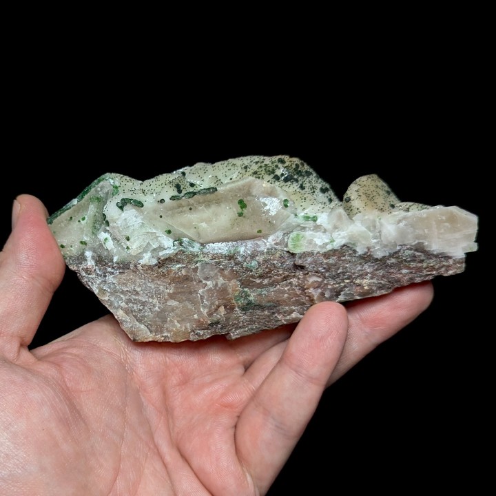 Calcite, mottramite, Tsumeb, Namibie, 383 grammes