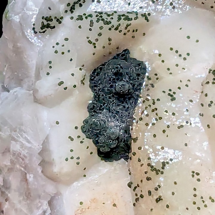 Calcite, mottramite, Tsumeb, Namibie, 383 grammes