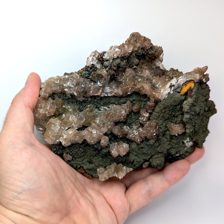 Mottramite, calcite, Ojuela, Mexique, 432 grammes