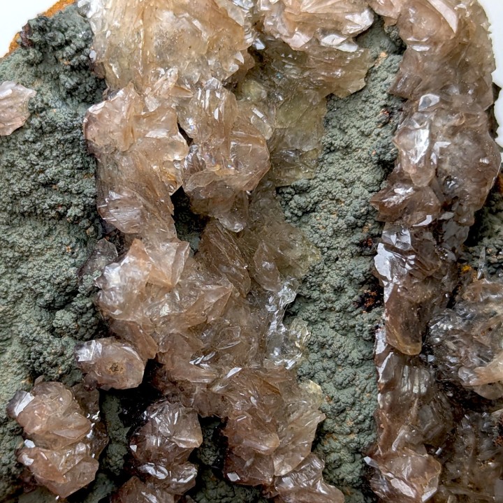 Mottramite, calcite, Ojuela, Mexico, 432 grams