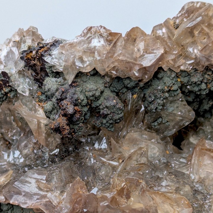 Mottramite, calcite, Ojuela, Mexique, 432 grammes
