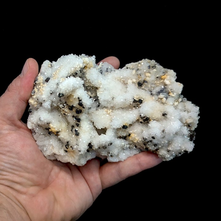 Quartz, baryte, pyrite, Cavnic, Roumanie, 437 grammes