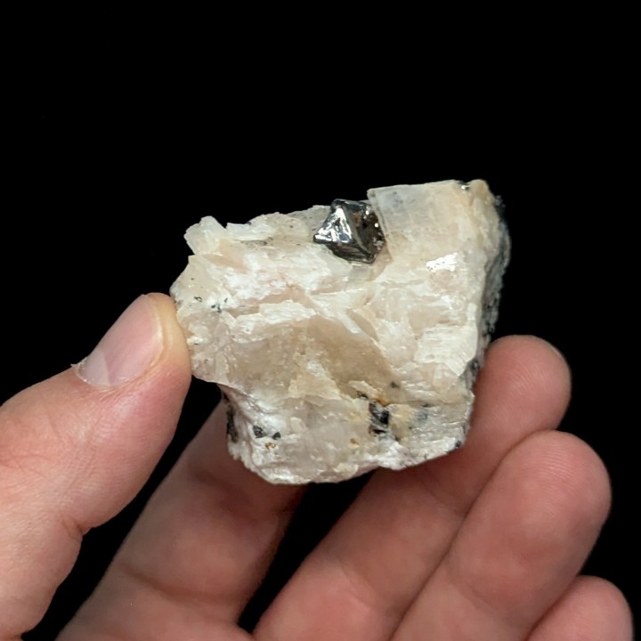 Carrollite, calcite, Congo, 5 cm
