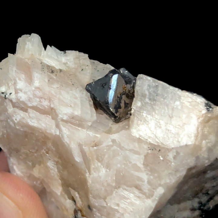 Carrollite, calcite, Congo, 5 cm