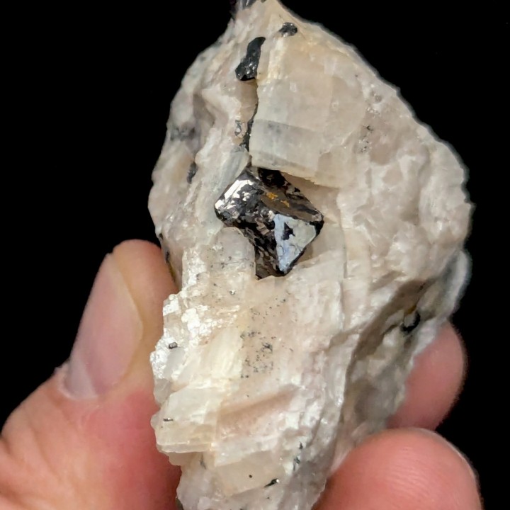 Carrollite, calcite, Congo, 5 cm