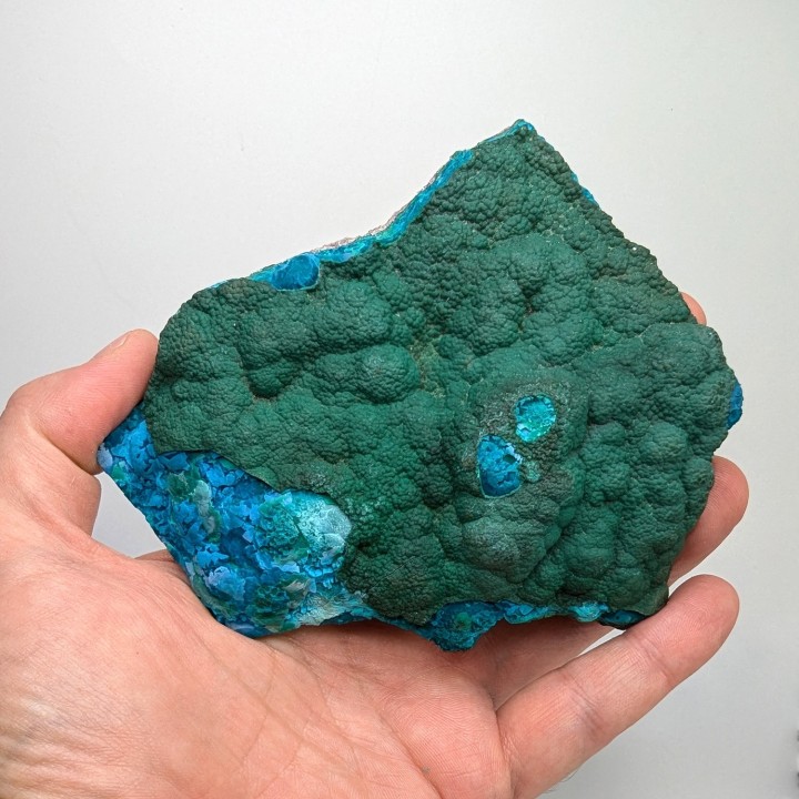 Chrysocolla, malachite, Lubumbashi, Congo, 215 grams