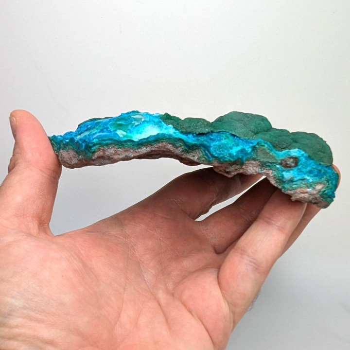Chrysocolle, malachite, Lubumbashi, Congo, 215 grammes
