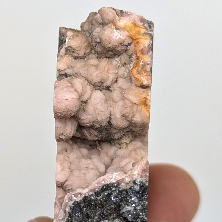 Rhodochrosite, pyrite, Peru, 80 grams