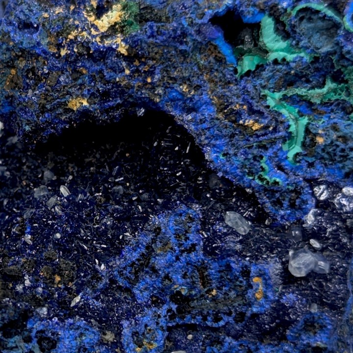 Azurite, cerussite, Mashamba, Congo, 132 grams