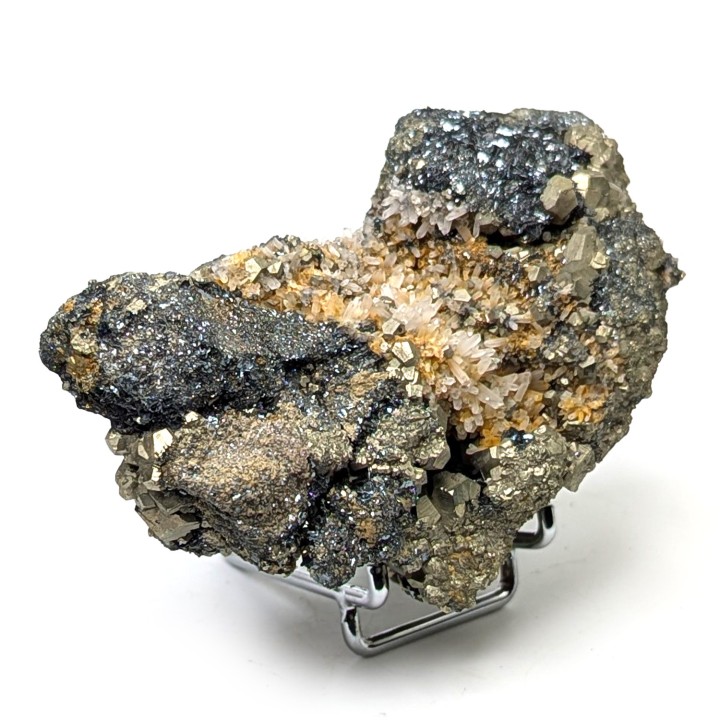 Pyrite, Quartz, Hematite, Elba Island, 309 grams