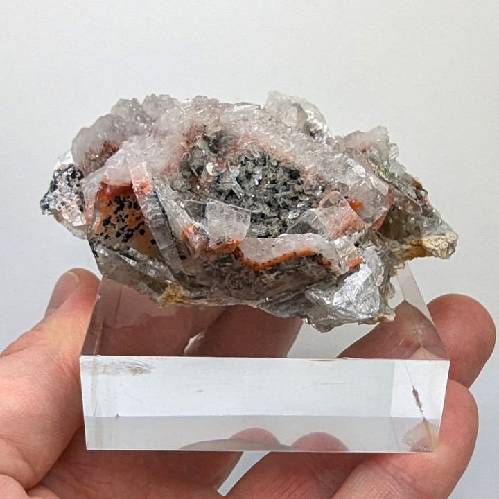 Calcite, realgar, Cavnic, Romania, 164 grams