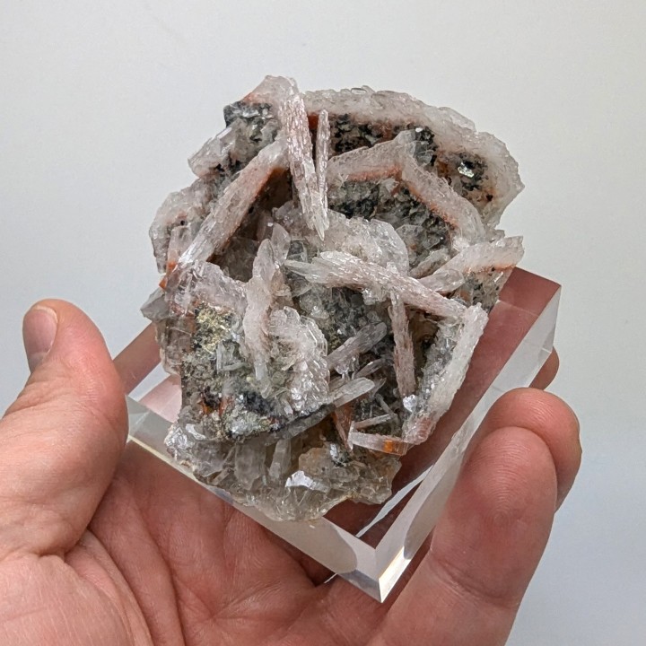 Calcite, realgar, Cavnic, Romania, 164 grams